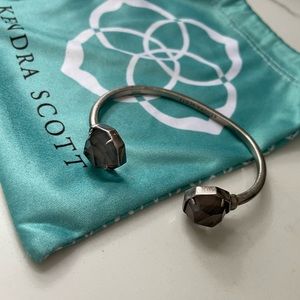 Kendra Scott Brinkley Cuff Bracelet in Grey Pearl